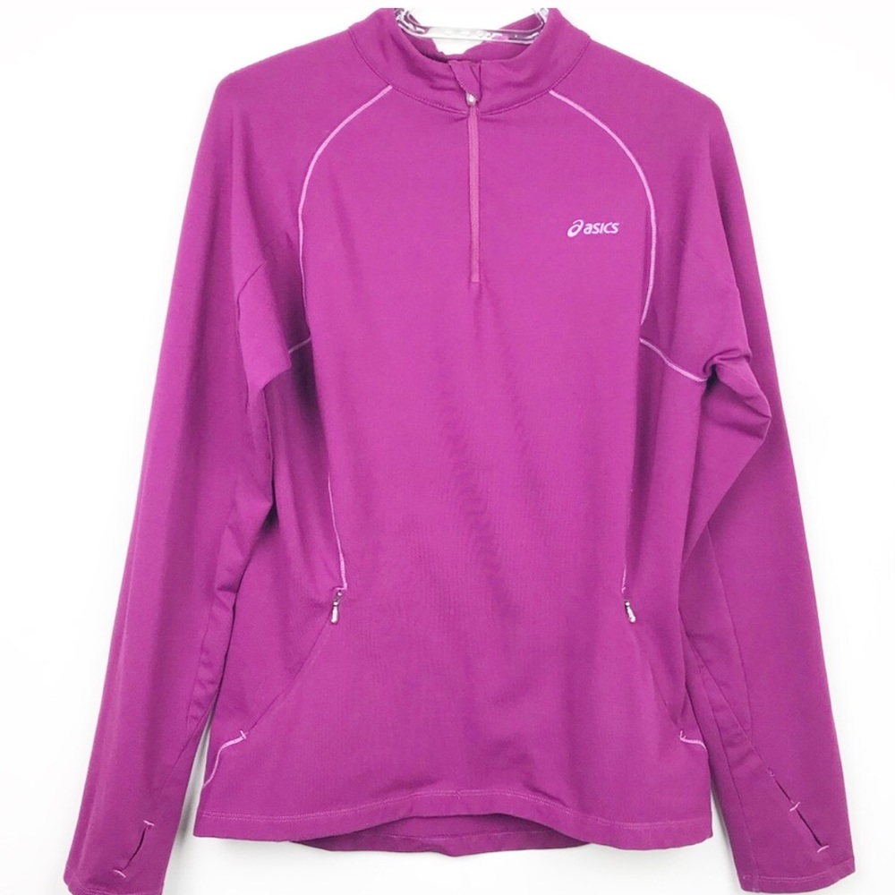 ASICS | Athletic Pull Over Sweater (M) - Magenta
